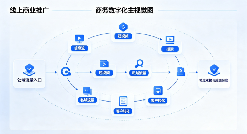 泉山区线上商业推广怎么做？全域流量闭环搭建与低成本转化实战指南